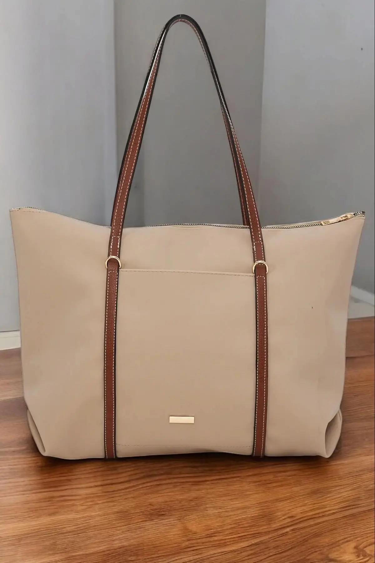 Lacey Vizon-Taba Şeritli Shopper Kadın Omuz Çantası