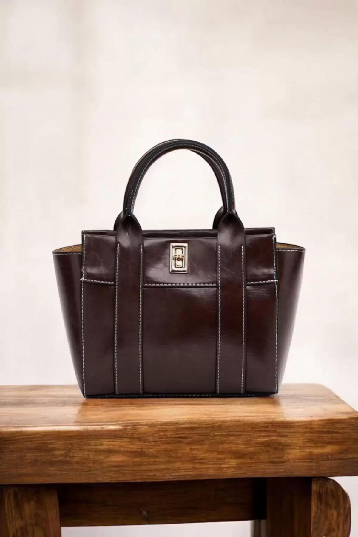 Beirut Brown Lockable Model Womens Shoulder Bag