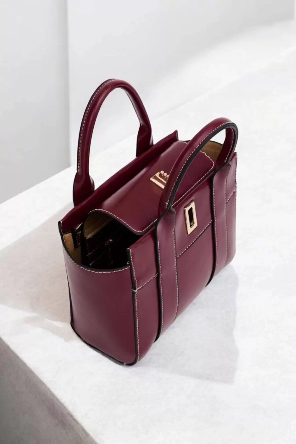 Beirut Claret Red Lockable Model Womens Shoulder Bag