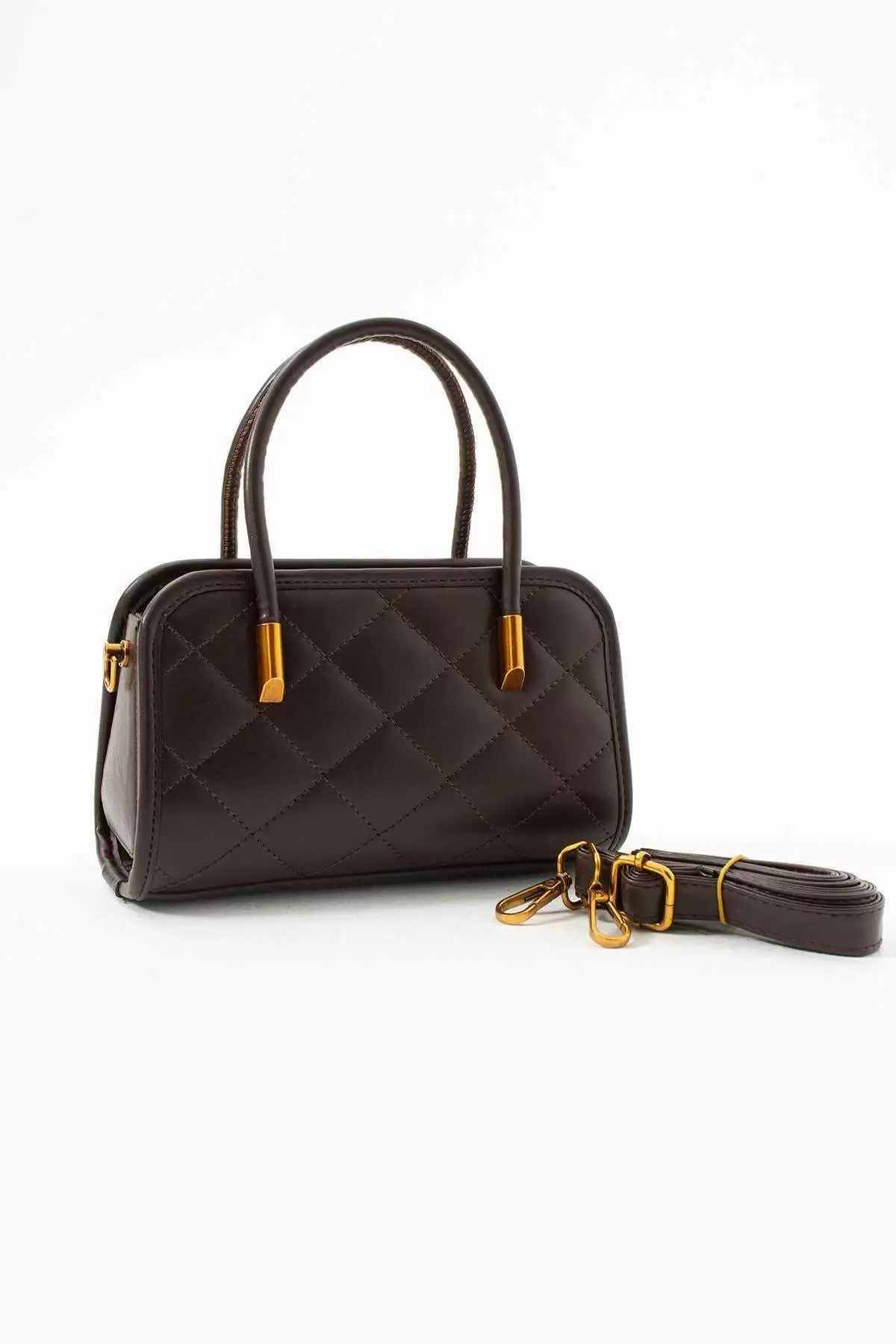 Luna Brown Womens Cross Strap Shoulder Bag with Sewing Accessories