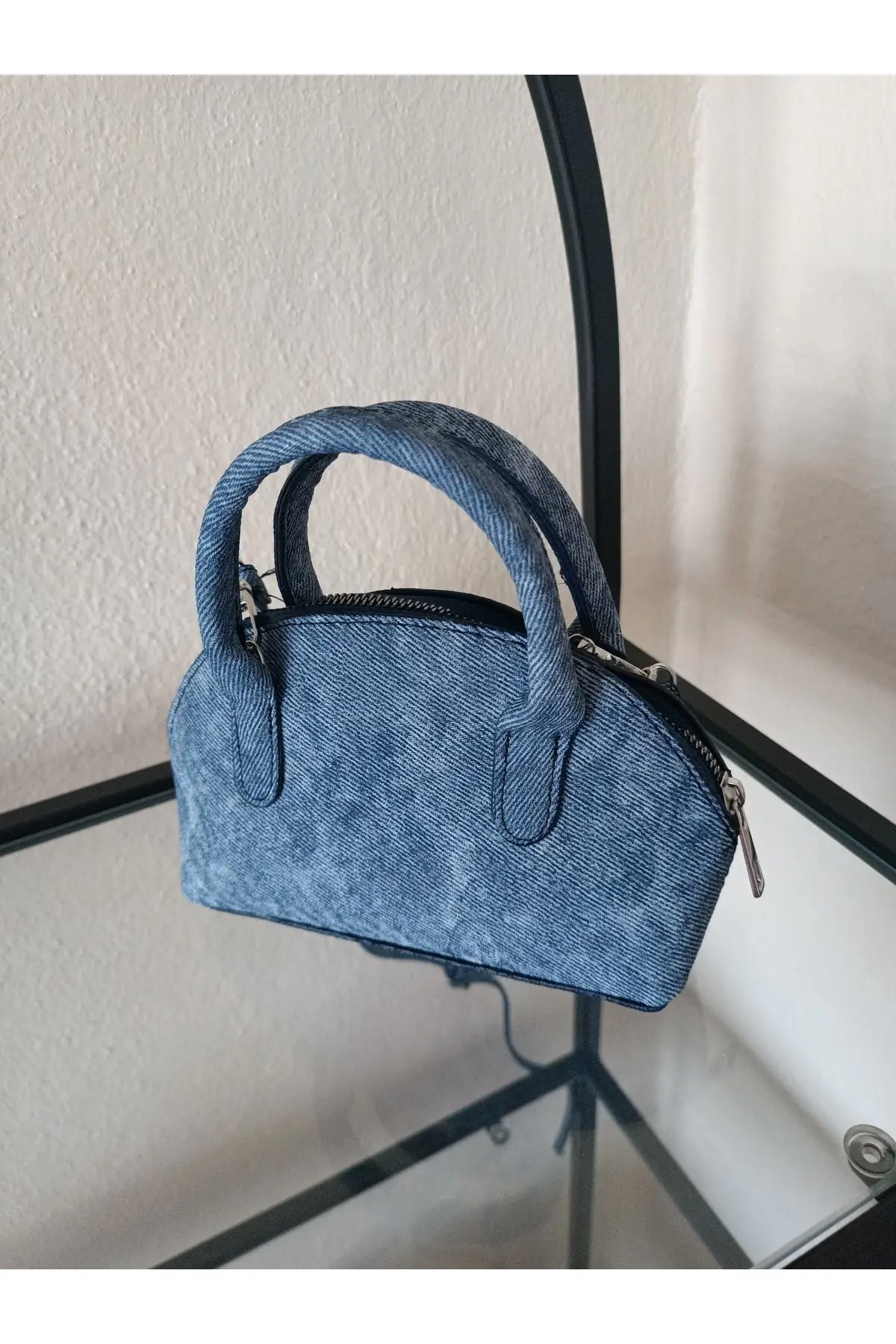 Safir Koyu Kot Mini Kadın El Ve Omuz Çantası