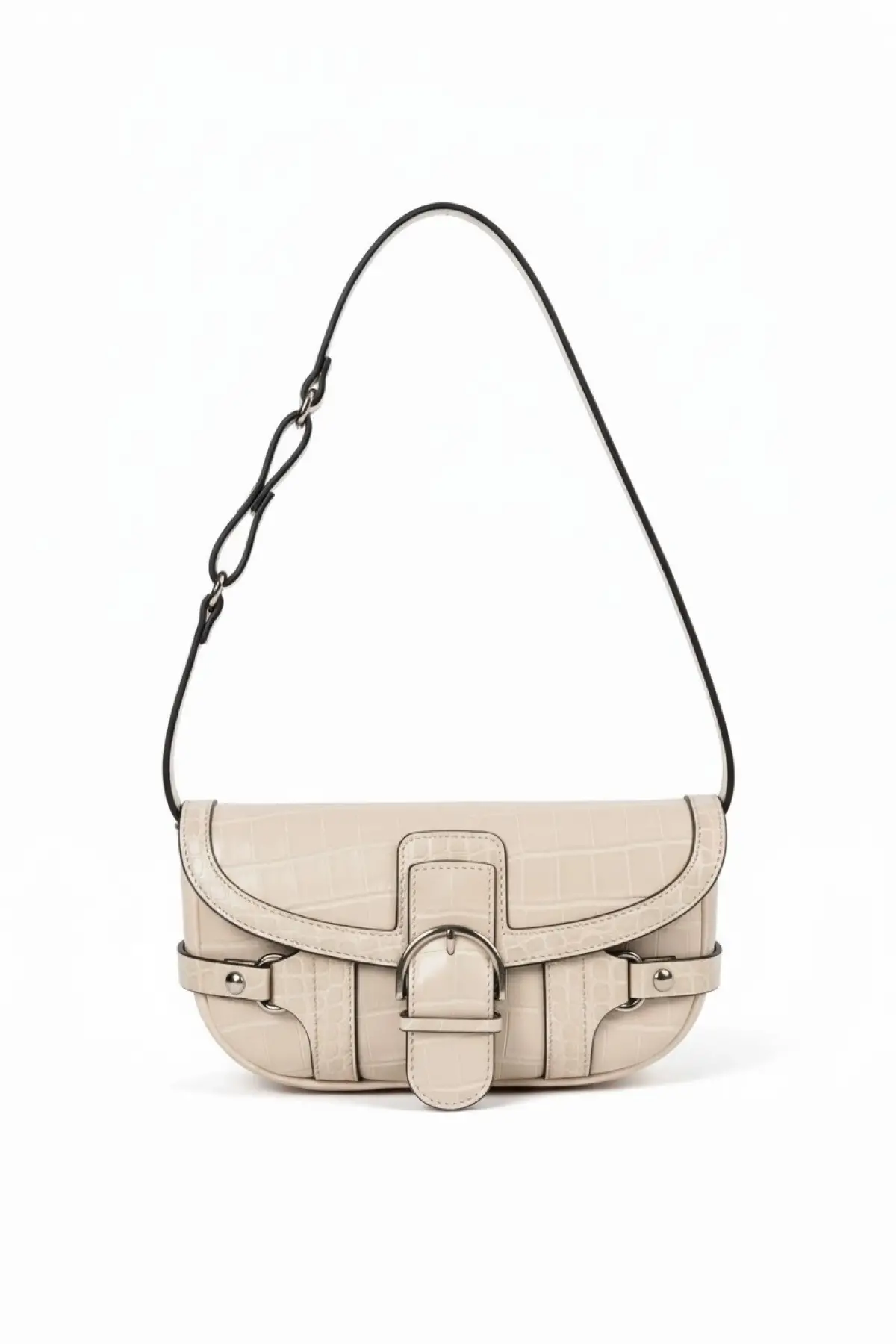 Rock Vizon Kroko Kadın Baget Omuz Çantası