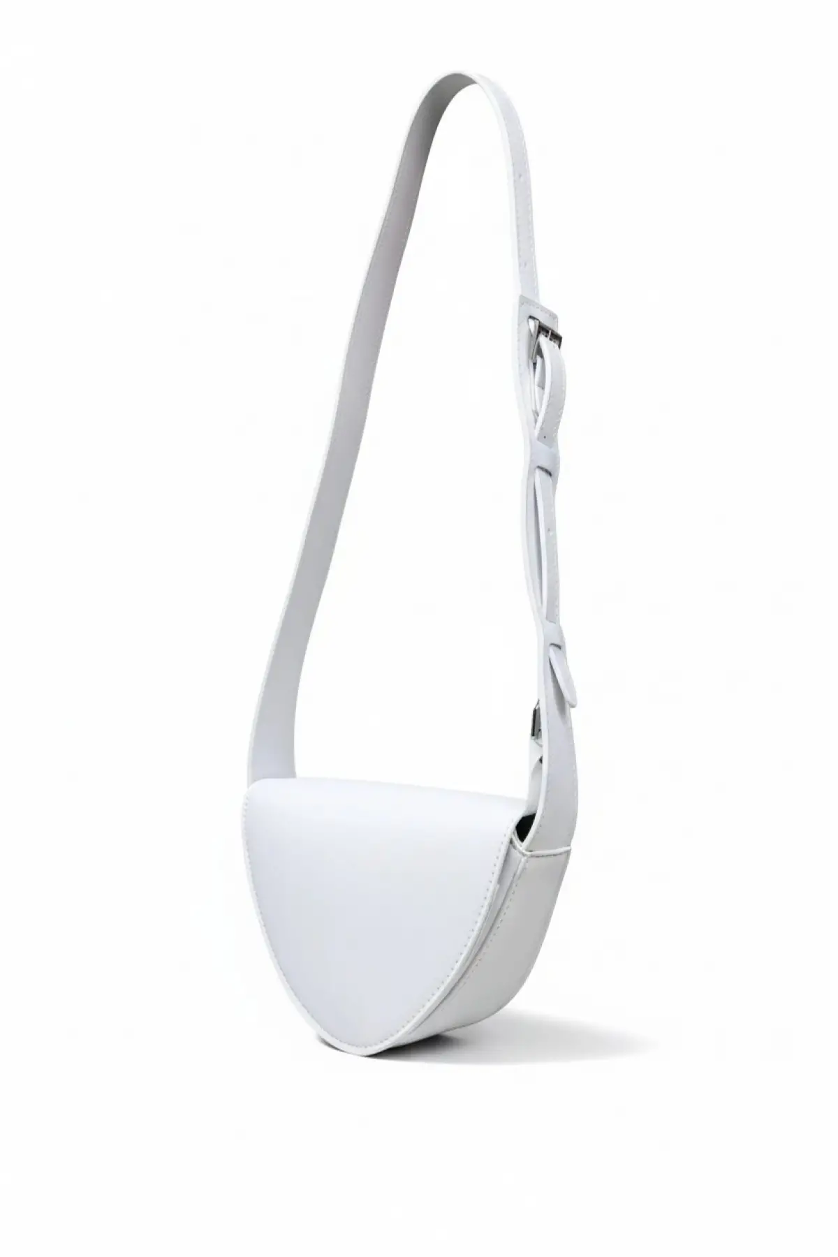 Nora Beyaz Asimetrik Tasarım Kadın Kol Ve Omuz Çantası