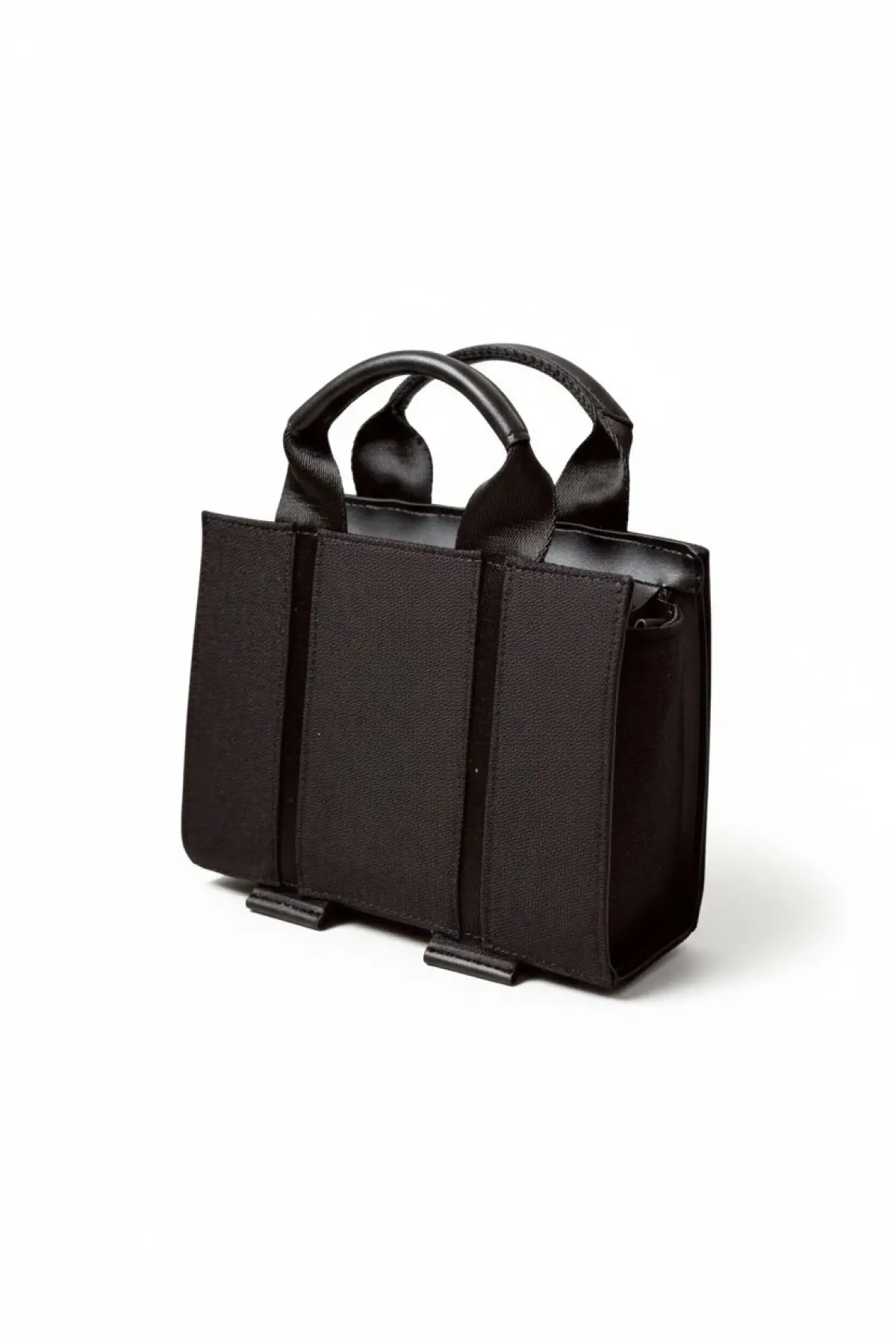 Jayden Kanvas Siyah-siyah Ayarlanabilir Askılı Trend Kadın El Ve Omuz Çantası