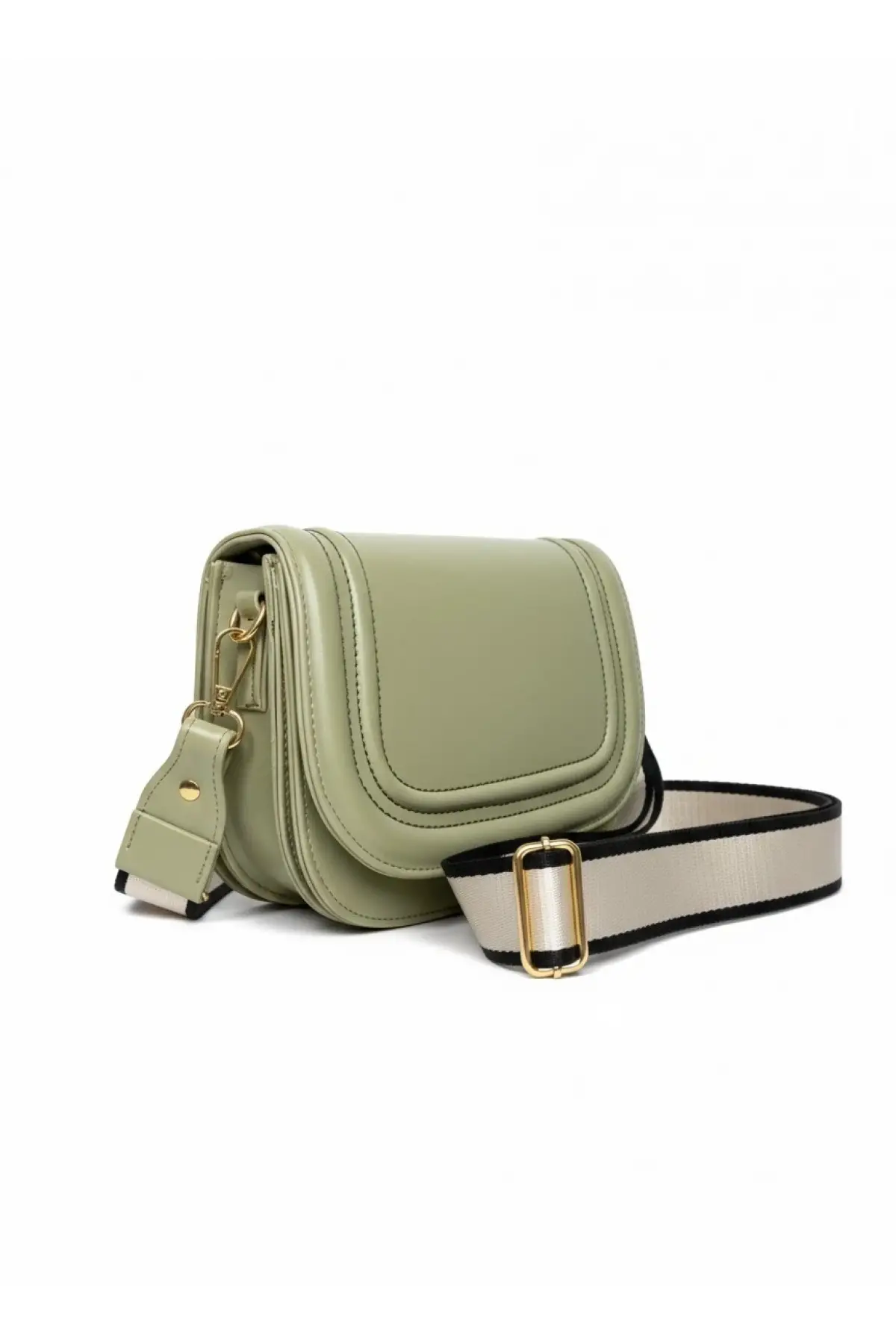 Hola Mint Yeşili Cilt Kanvas Şerit Askılı Kadın Trend Omuz Çantası
