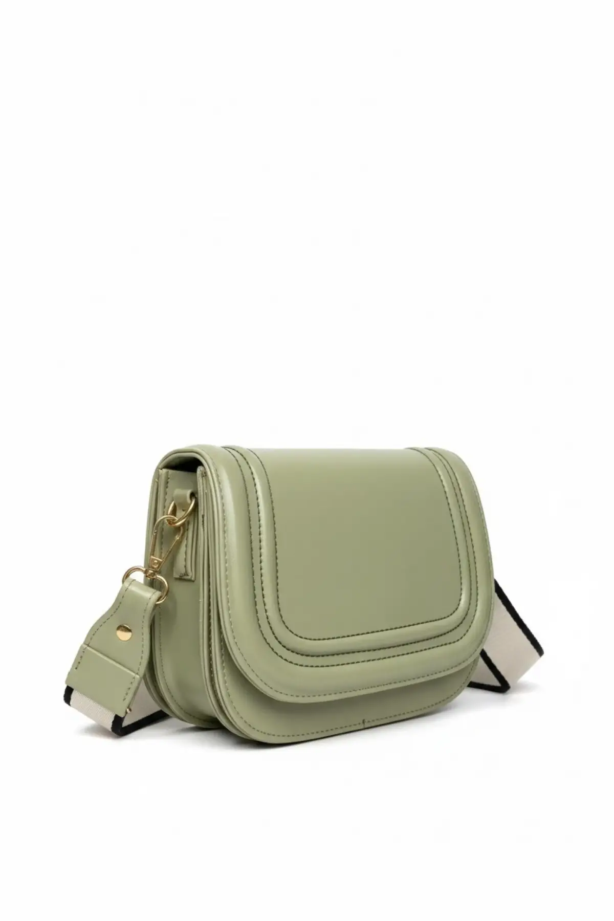 Hola Mint Yeşili Cilt Kanvas Şerit Askılı Kadın Trend Omuz Çantası