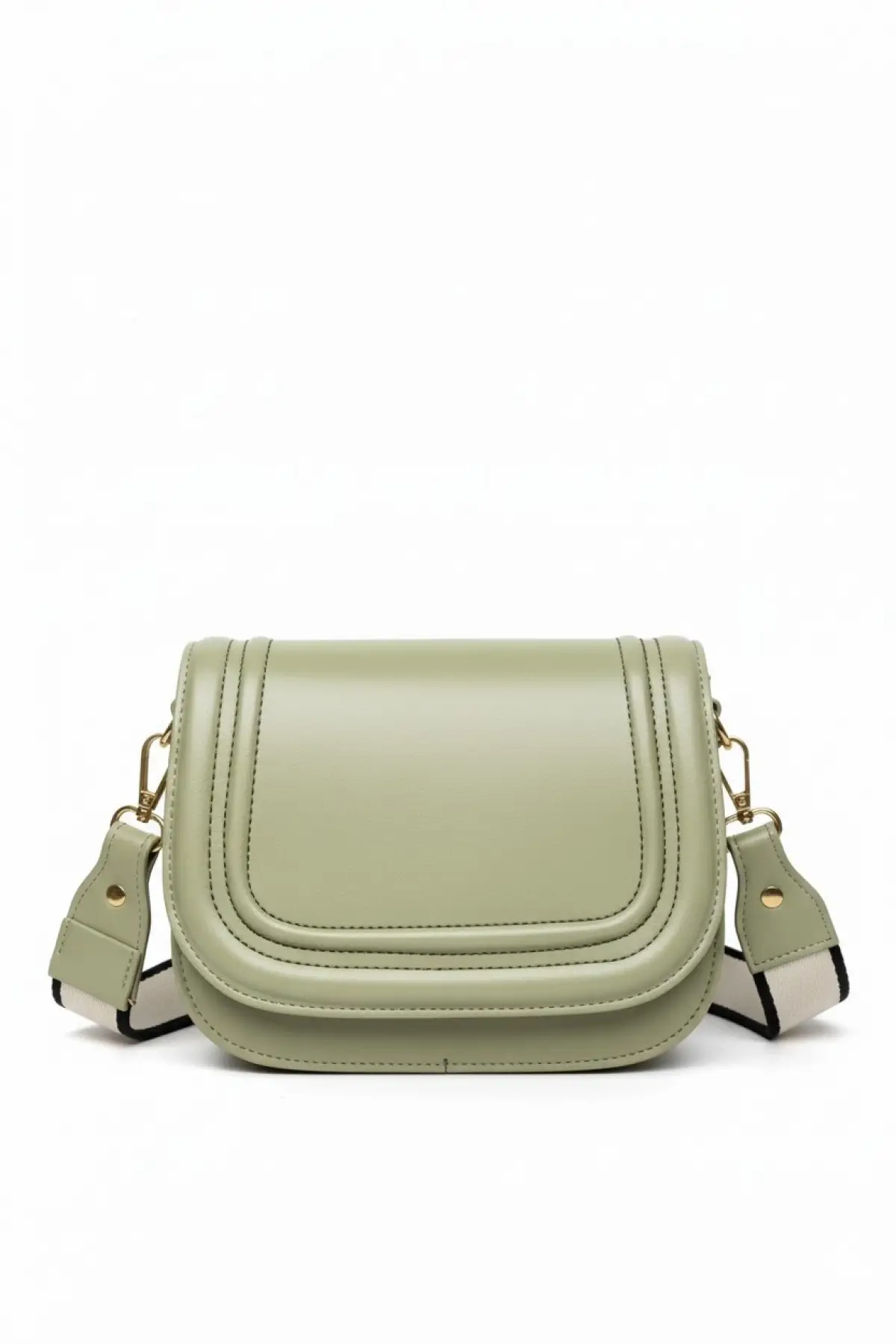 Hola Mint Yeşili Cilt Kanvas Şerit Askılı Kadın Trend Omuz Çantası