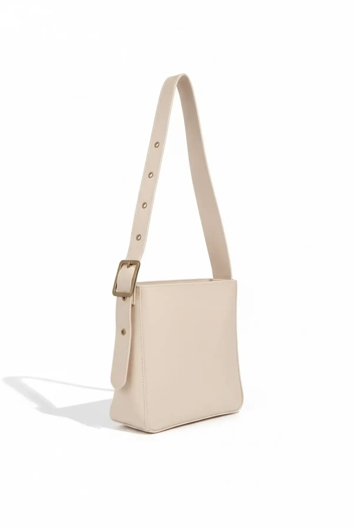 Avila Krem Kemer Detaylı Çapraz Kadın Omuz Çantası