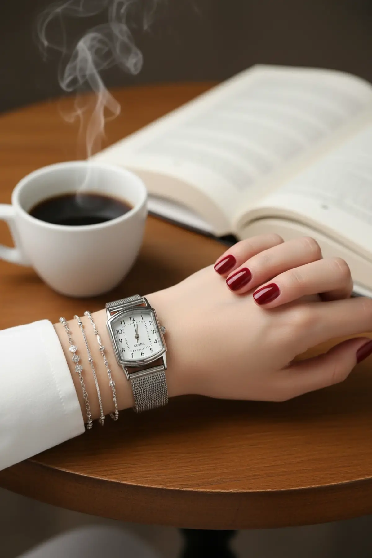 Mississipi Gümüş Rengi Hasır Kordonlu Kadın Kol Saati