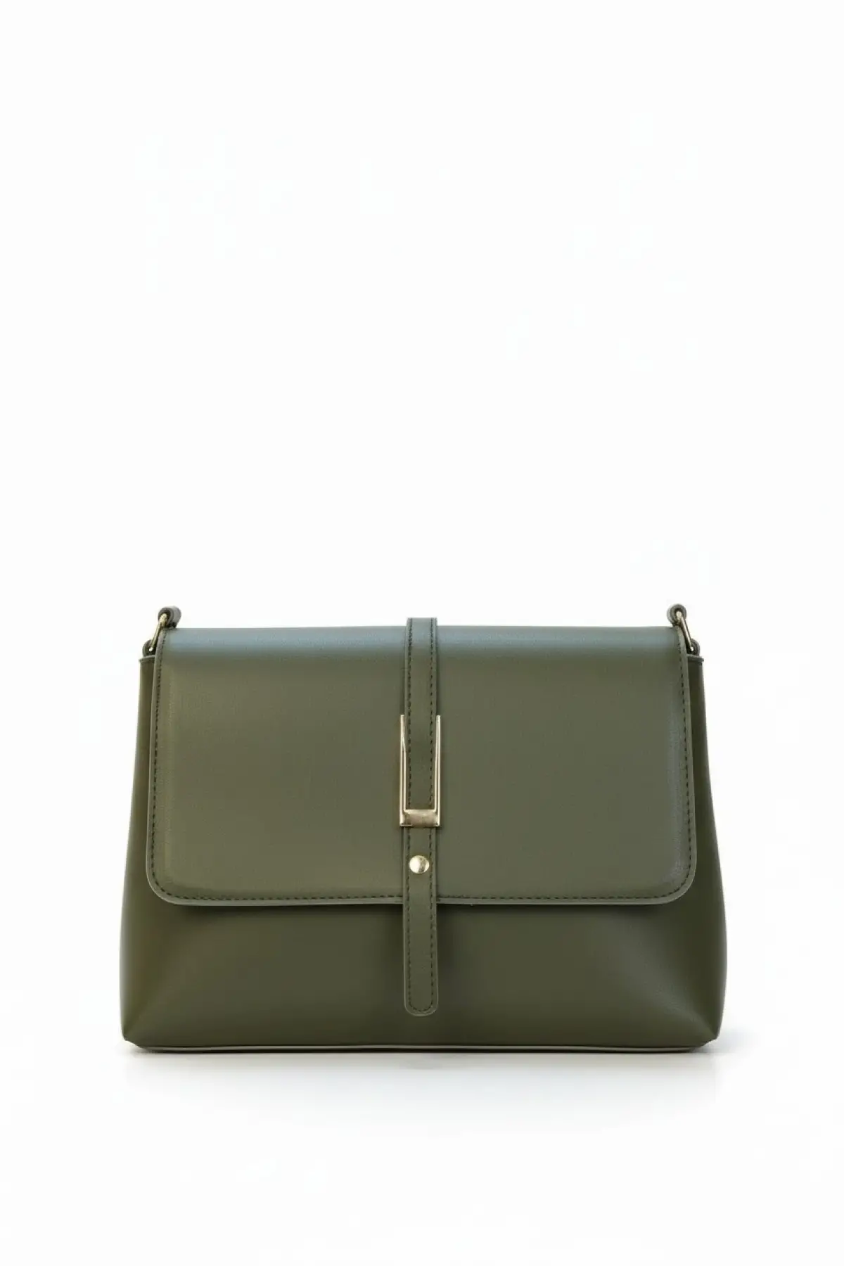 Mimosa Haki Yeşil Cilt Kadın Omuz Çantası