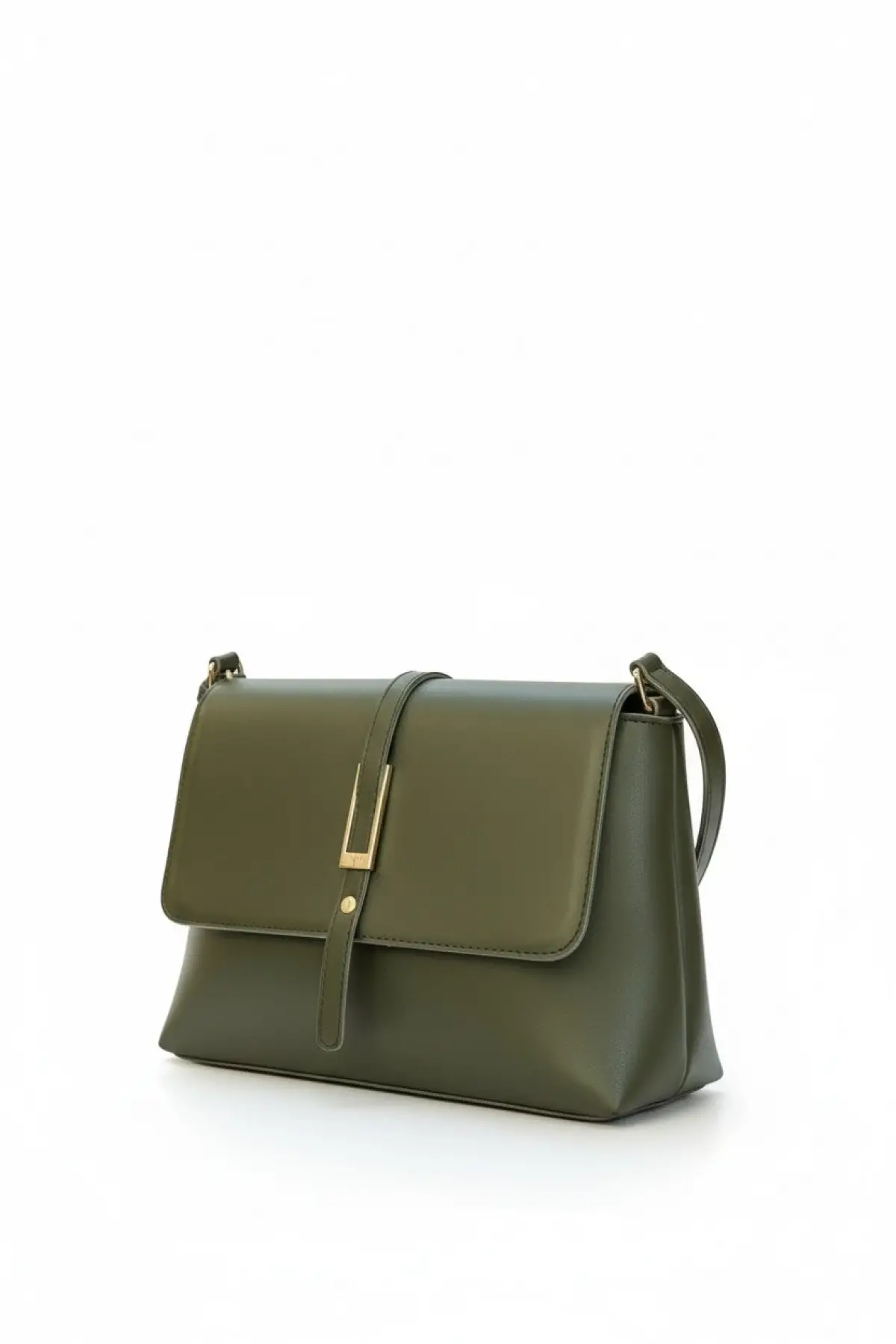 Mimosa Haki Yeşil Cilt Kadın Omuz Çantası