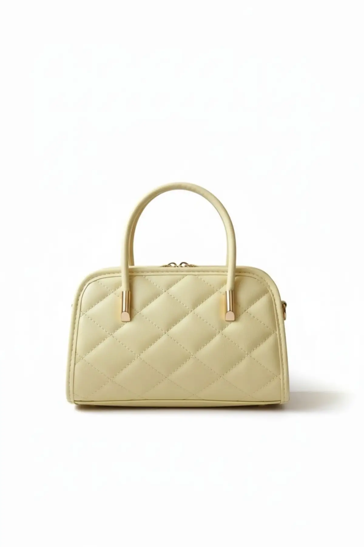 Luna Sarı Dikiş Aksesuarlı Çapraz Askılı Kadın Omuz Çantası