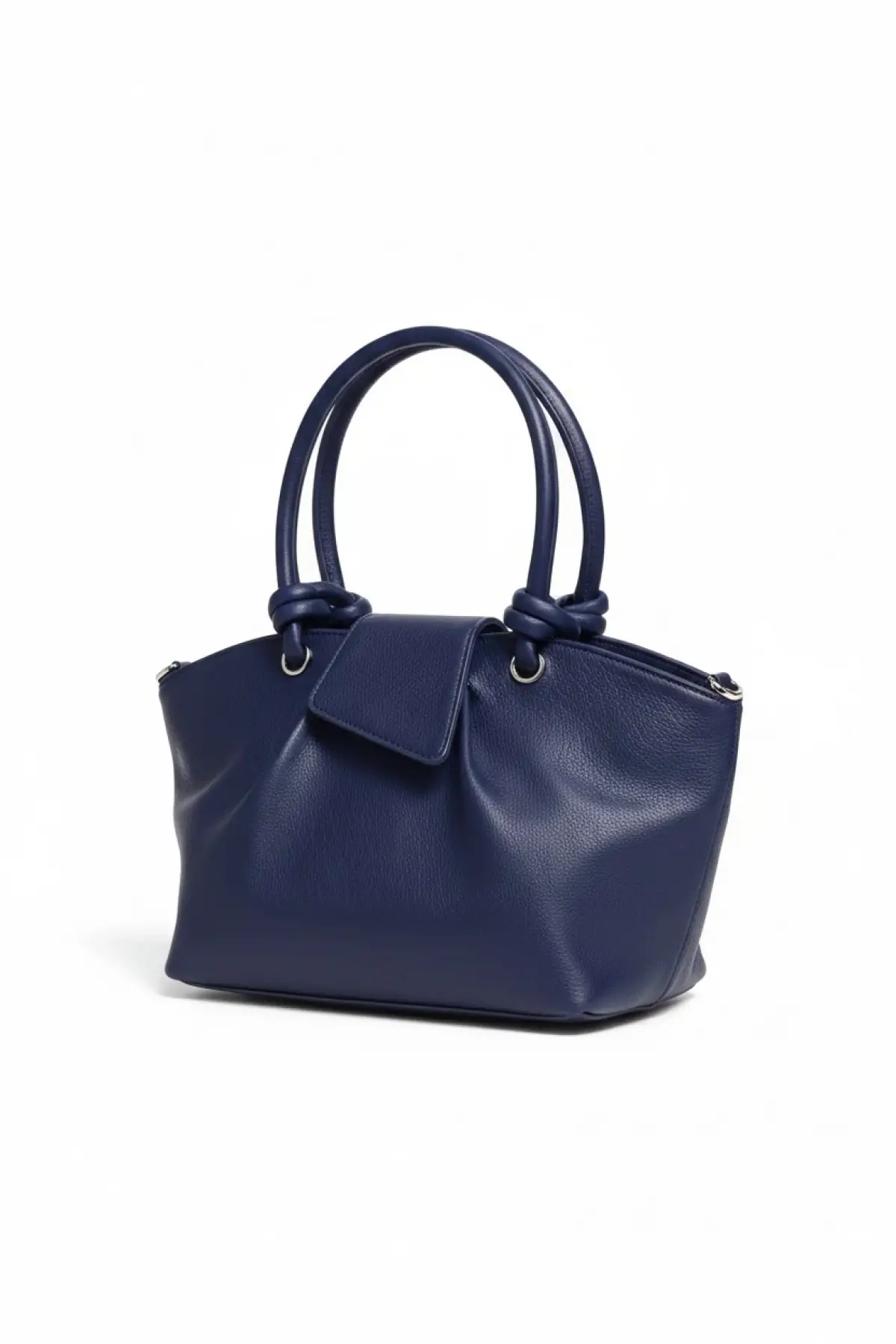 Elara Lacivert Kadın Düğüm Saplı Mini Kol Ve Omuz Çantası