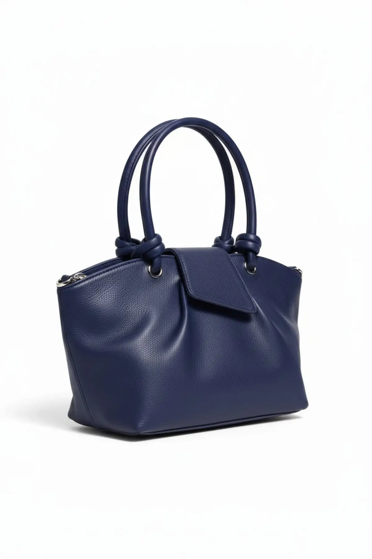 Elara Lacivert Kadın Düğüm Saplı Mini Kol Ve Omuz Çantası