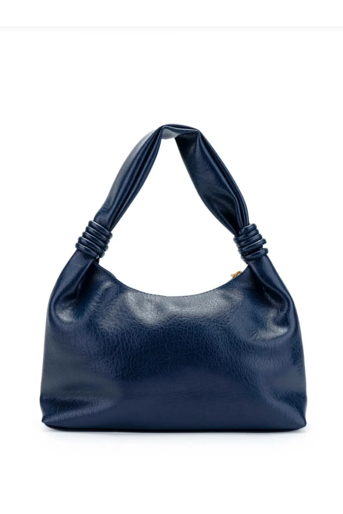 Melora Lacivert Vegan Deri Düğüm Detaylı Kadın El Ve Omuz Çantası