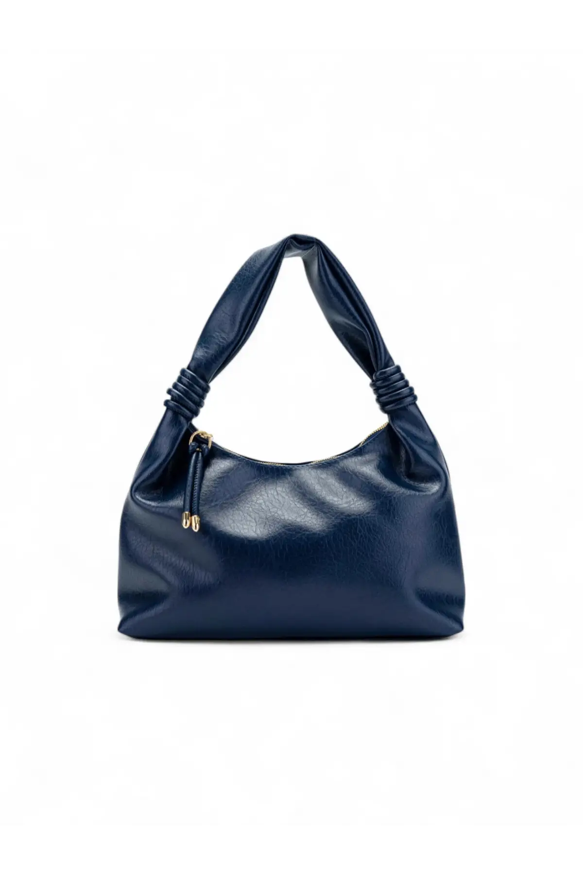 Melora Lacivert Vegan Deri Düğüm Detaylı Kadın El Ve Omuz Çantası