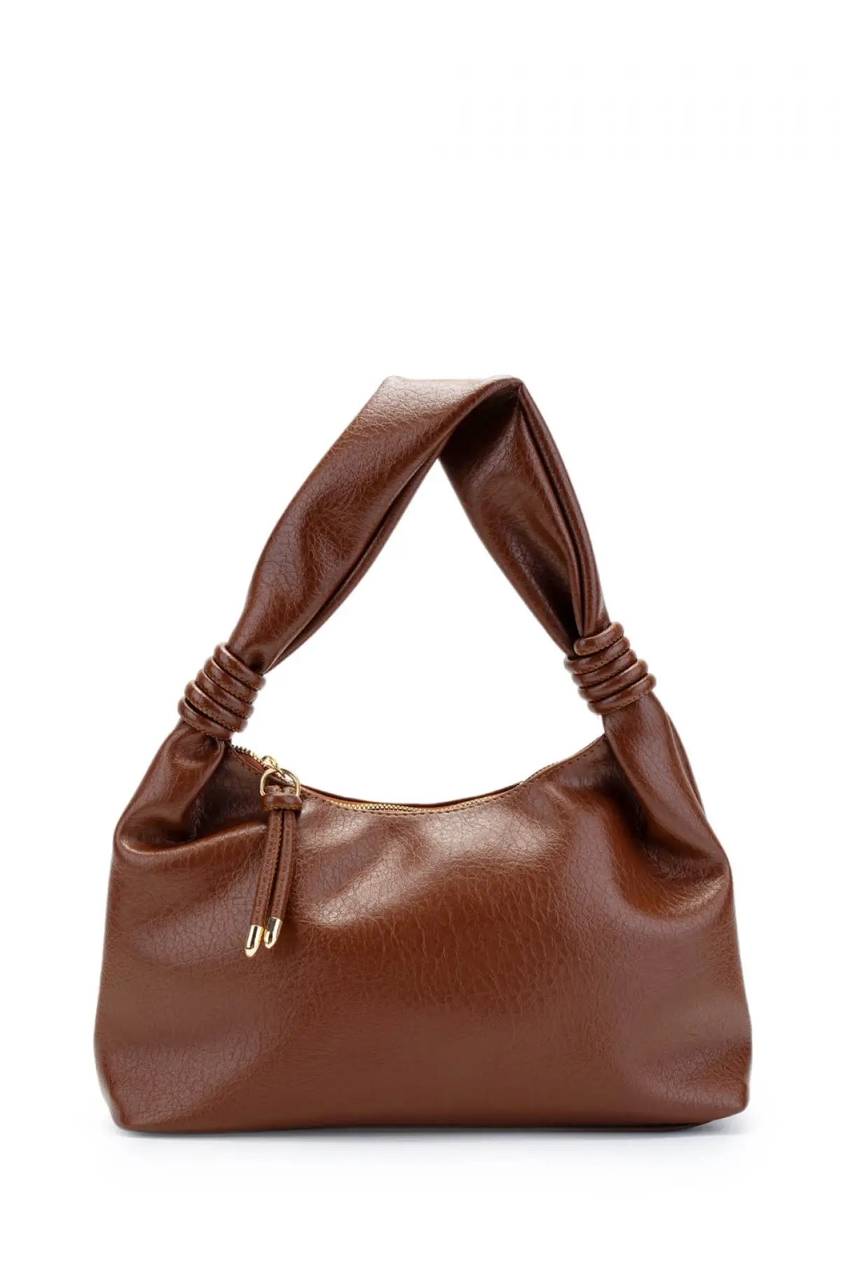 Melora Taba Vegan Deri Düğüm Detaylı Kadın El Ve Omuz Çantası