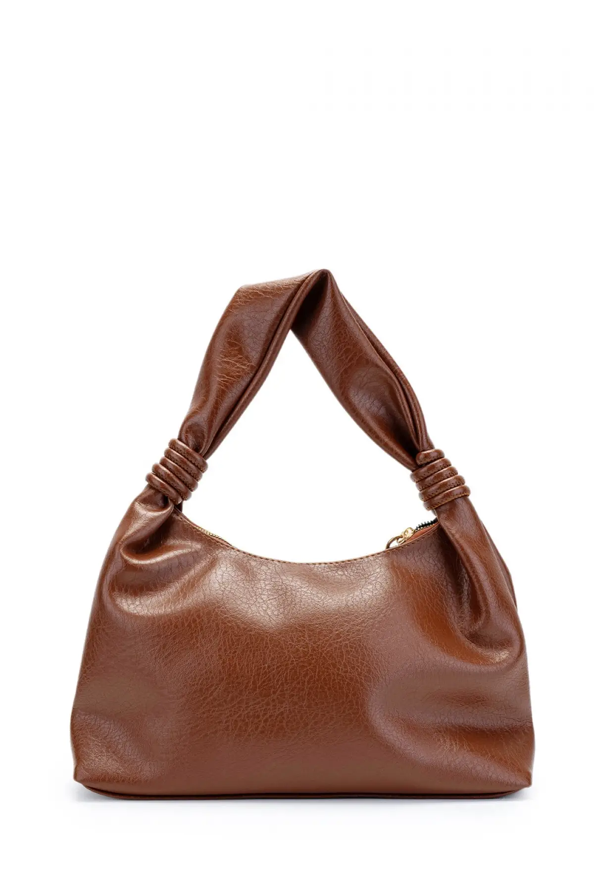 Melora Taba Vegan Deri Düğüm Detaylı Kadın El Ve Omuz Çantası