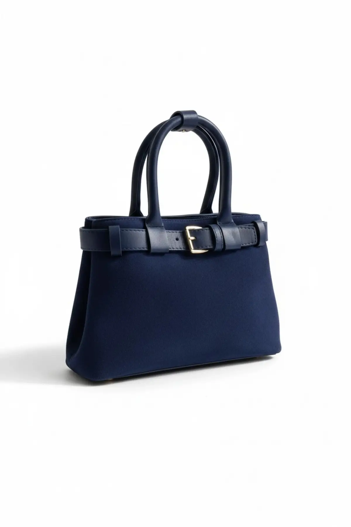 Aurora Lacivert Süet Kemer Detaylı Kadın El Ve Omuz Çantası