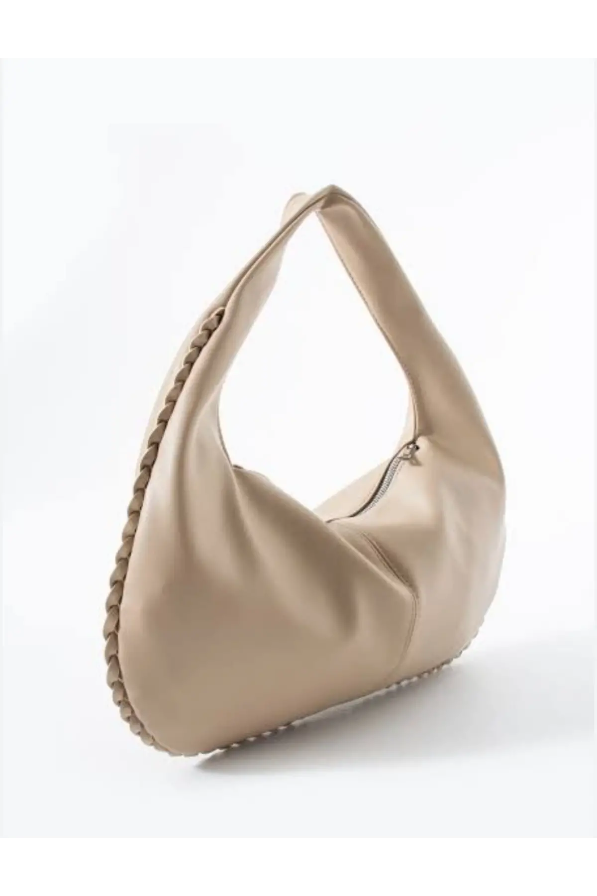 Ellevo Vizon Cilt Fermuar Kapamalı Kadın El Ve Omuz Çantası