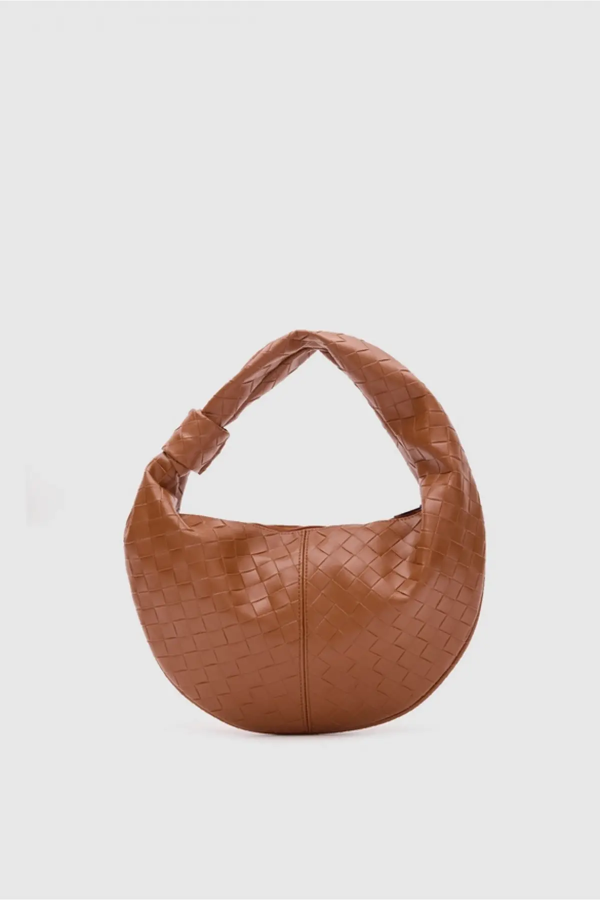 Ellevo Taba Cilt Örgü Fermuar Kapamalı Kadın El Ve Omuz Çantası