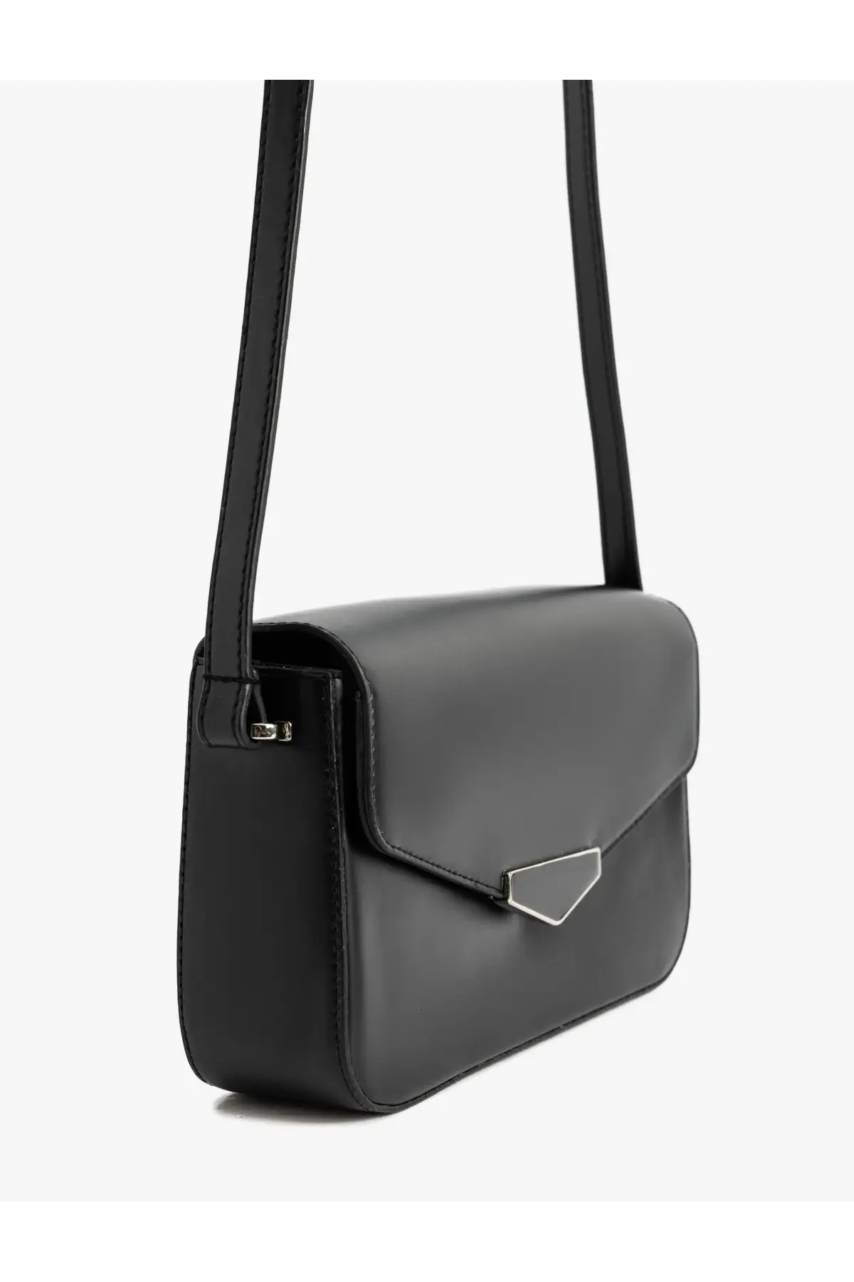 Martha Siyah Geometrik Kadın Kol Ve Omuz Çantası