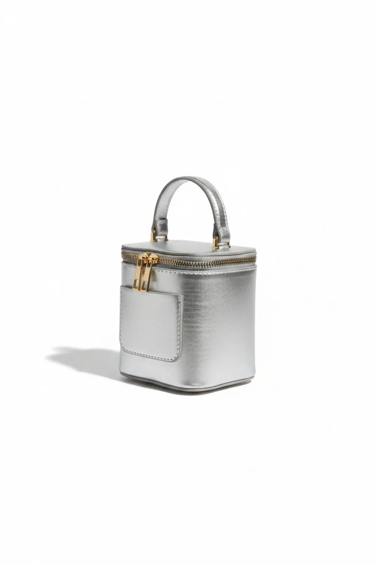 Elodie Kadın Gümüş Metalik Renk Kutu Formlu Mini El Çantası