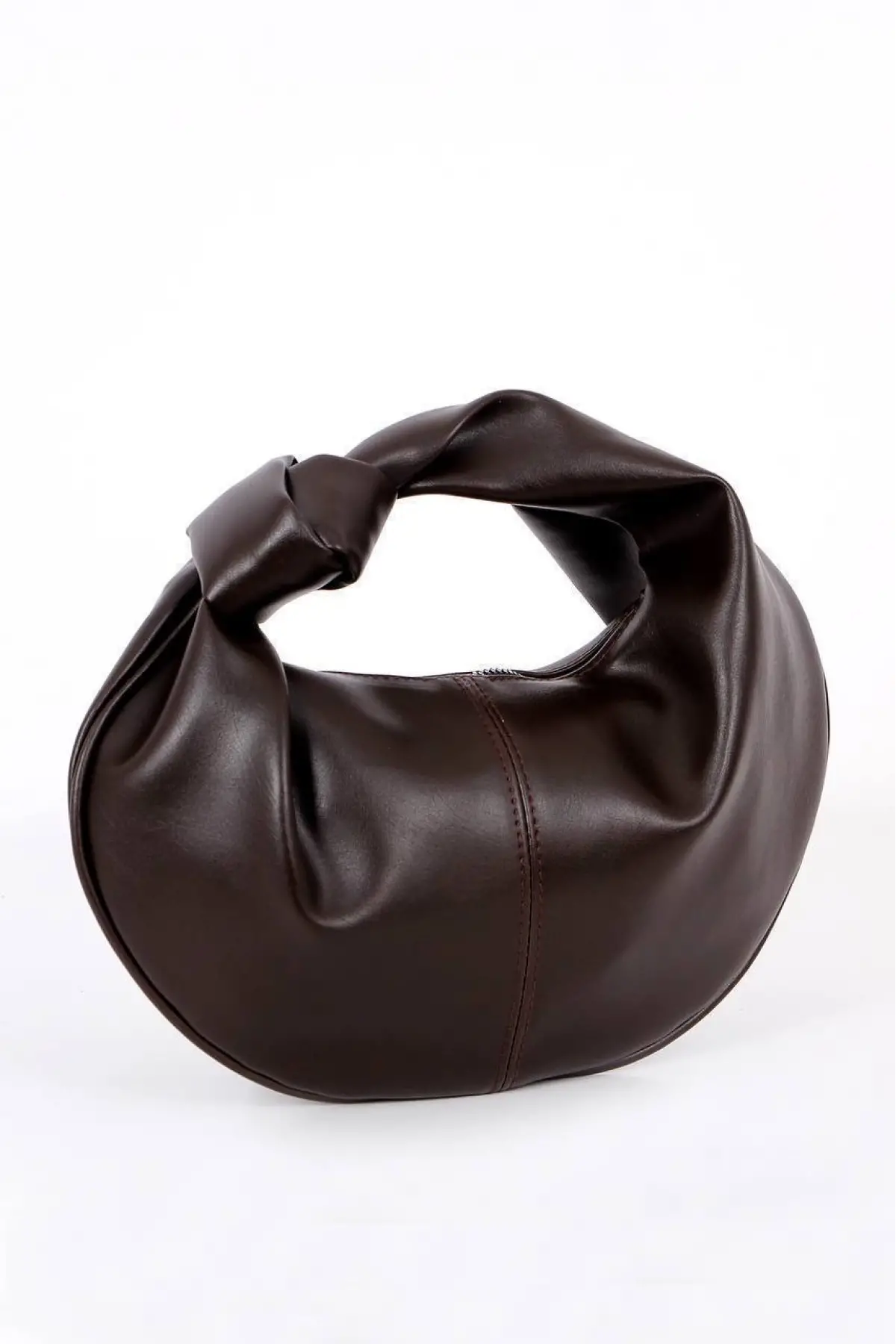 Helen Düğümlü Acı Kahve Trend Mini Kadın Bowl Bag