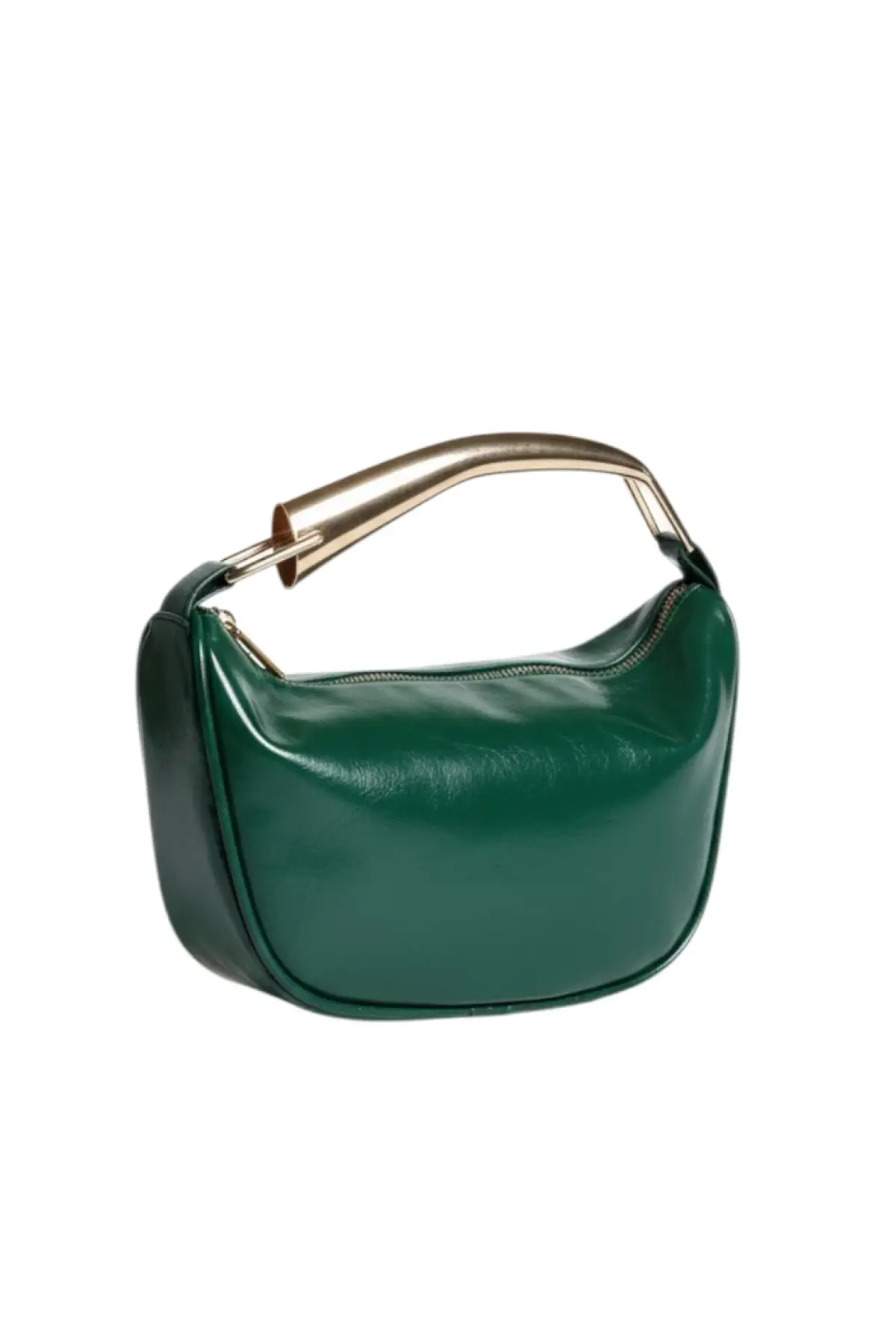 Begonia Yeşil Gold Tasarım Saplı Kadın El Kol Ve Omuz Çantası