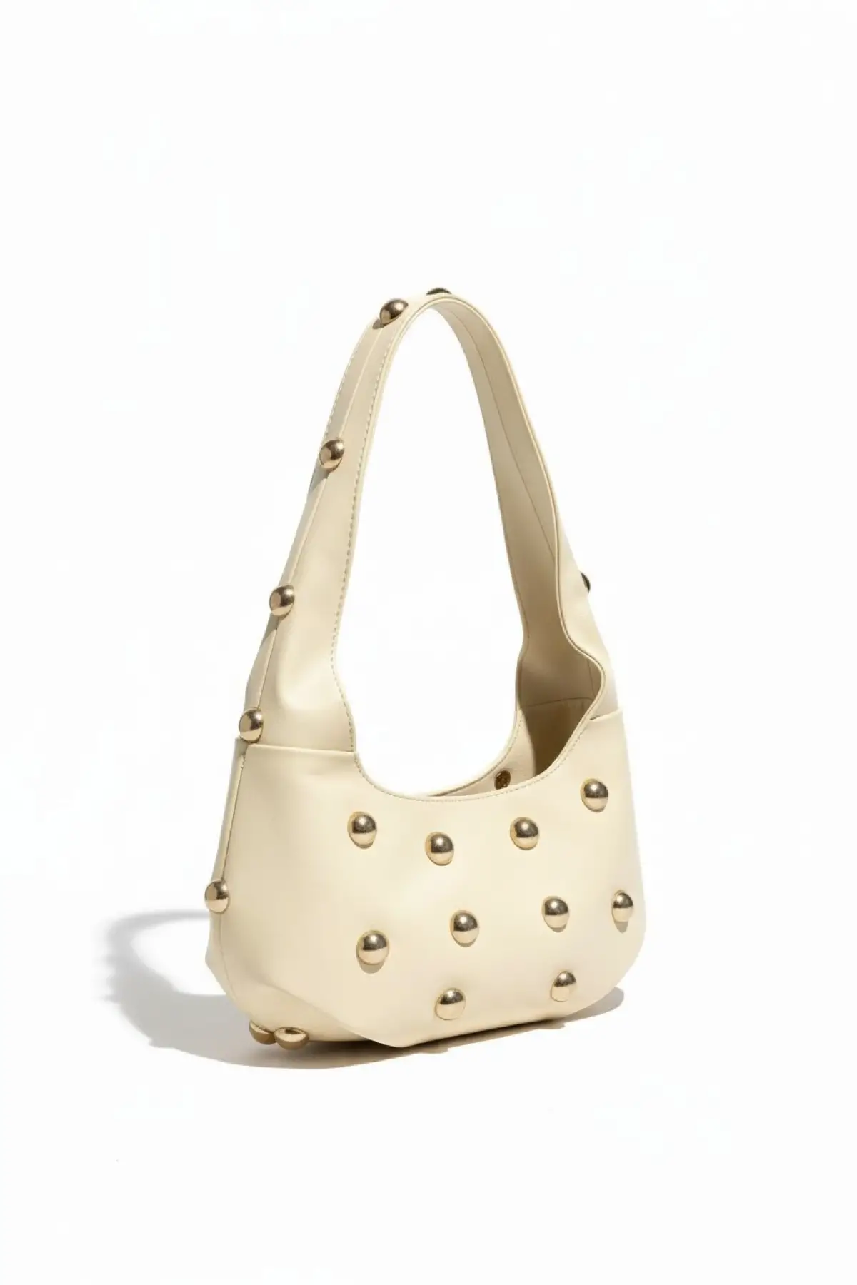 Mest Sarı Zımba Detaylı Kadın Omuz Çantası