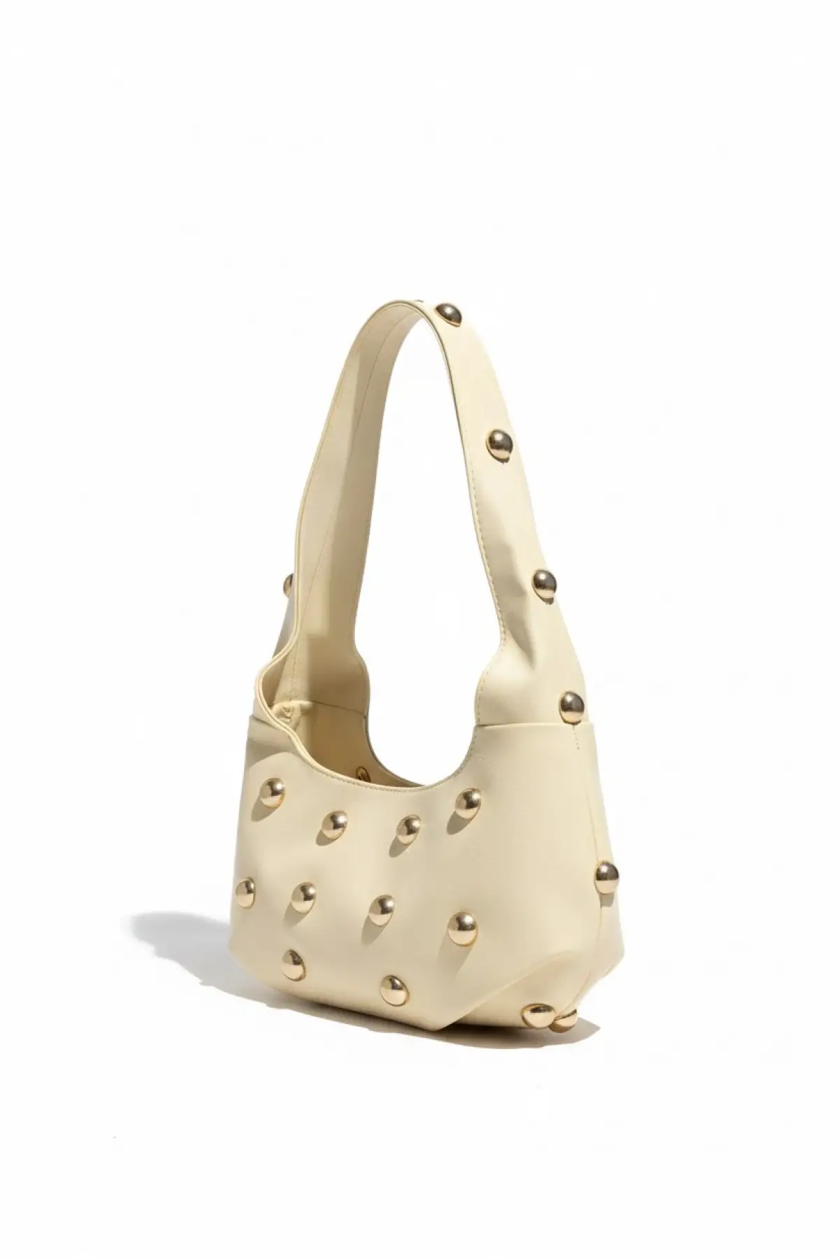 Mest Sarı Zımba Detaylı Kadın Omuz Çantası