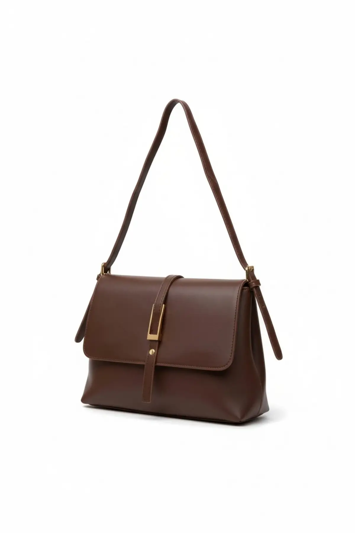 Mimosa Kahve Cilt Kadın Omuz Çantası