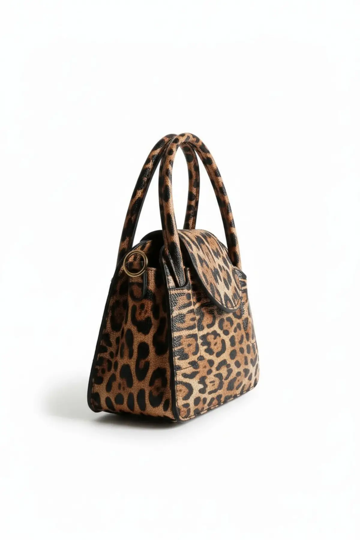 Adler Leopar Kapaklı Mini Kadın El Ve Omuz Çantası