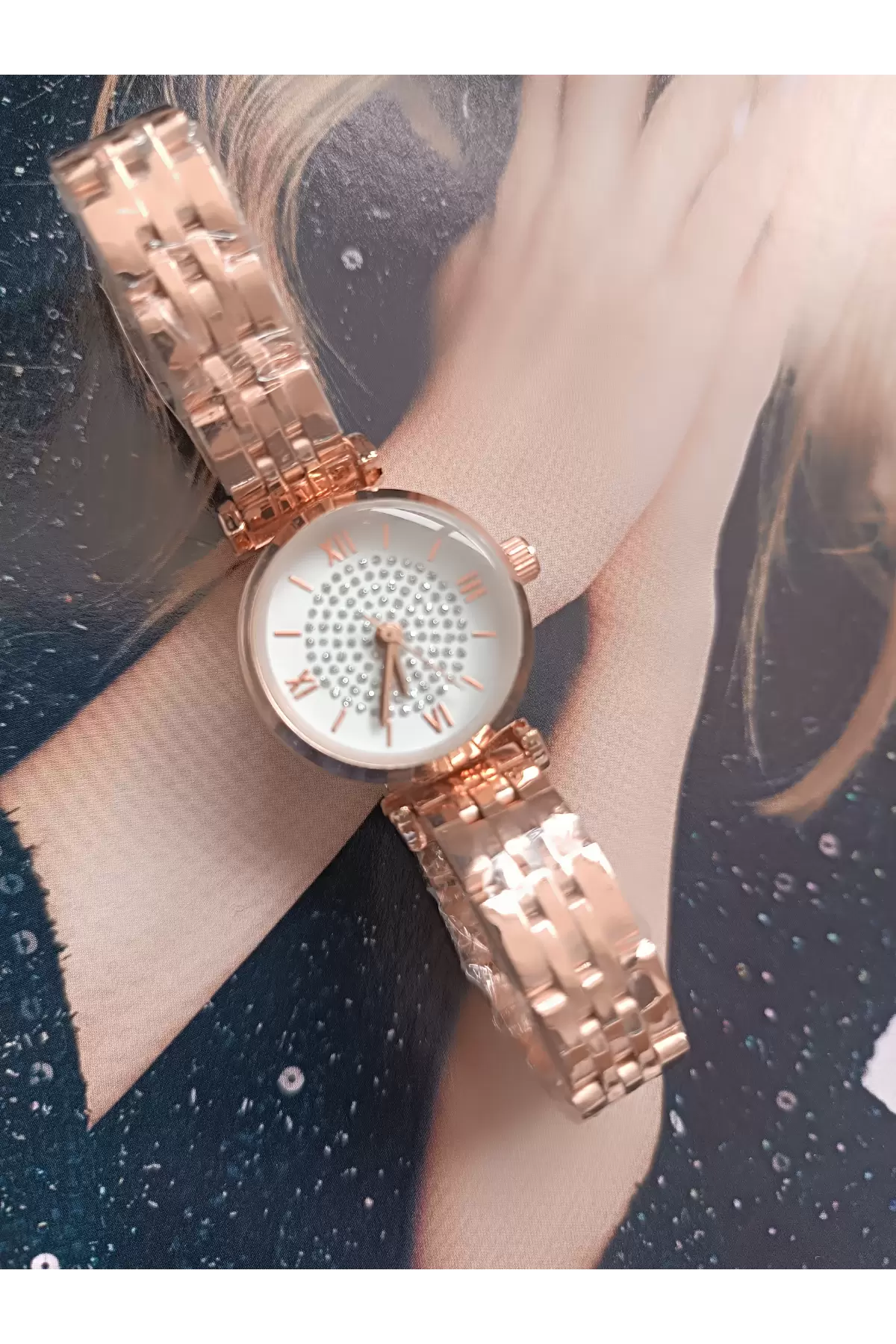 Alaska Rosegold Rengi Yuvarlak Minimal Kadın Kol Saati