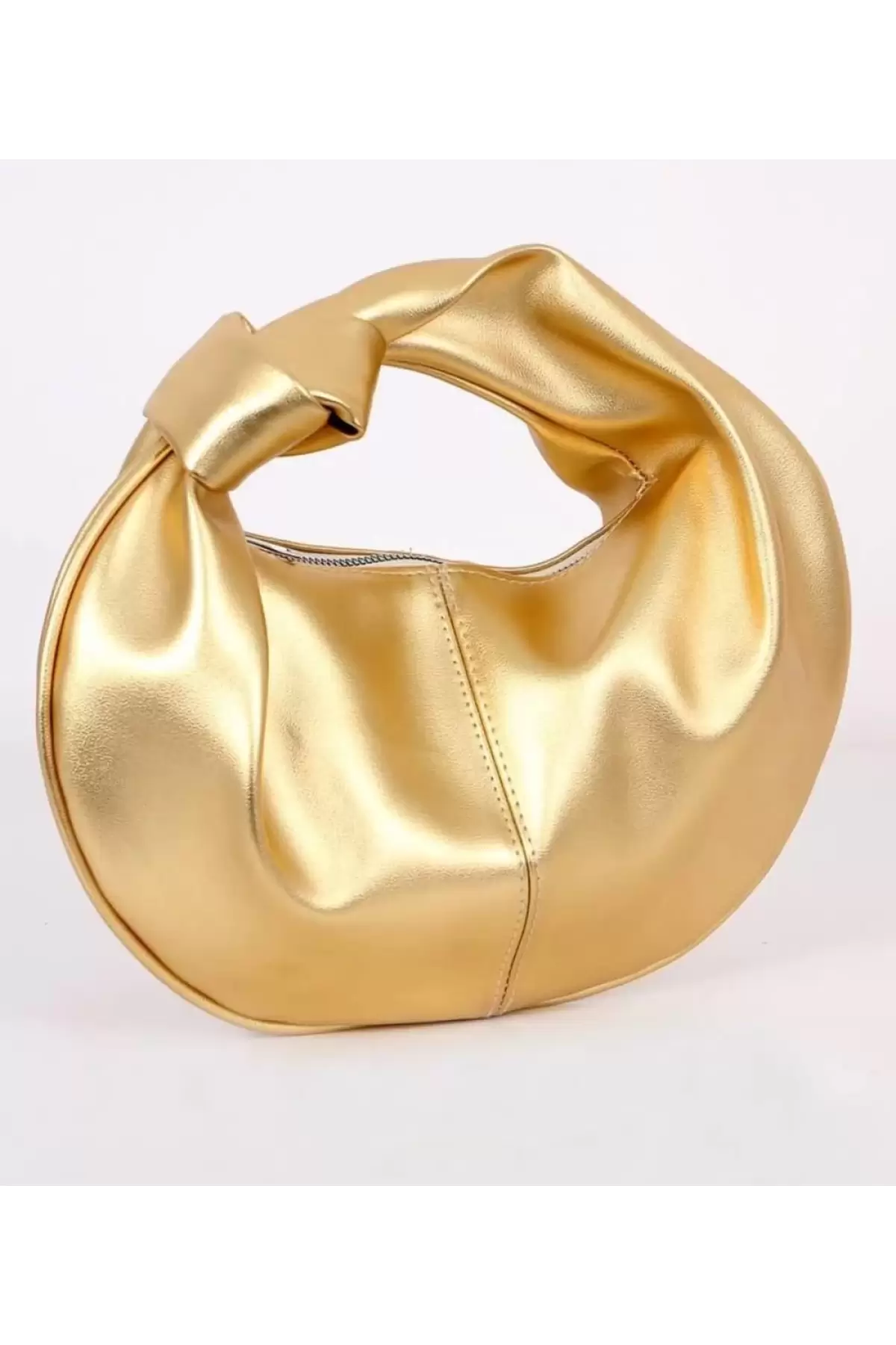 Helen Düğümlü Gold Trend Mini Kadın El Çantası