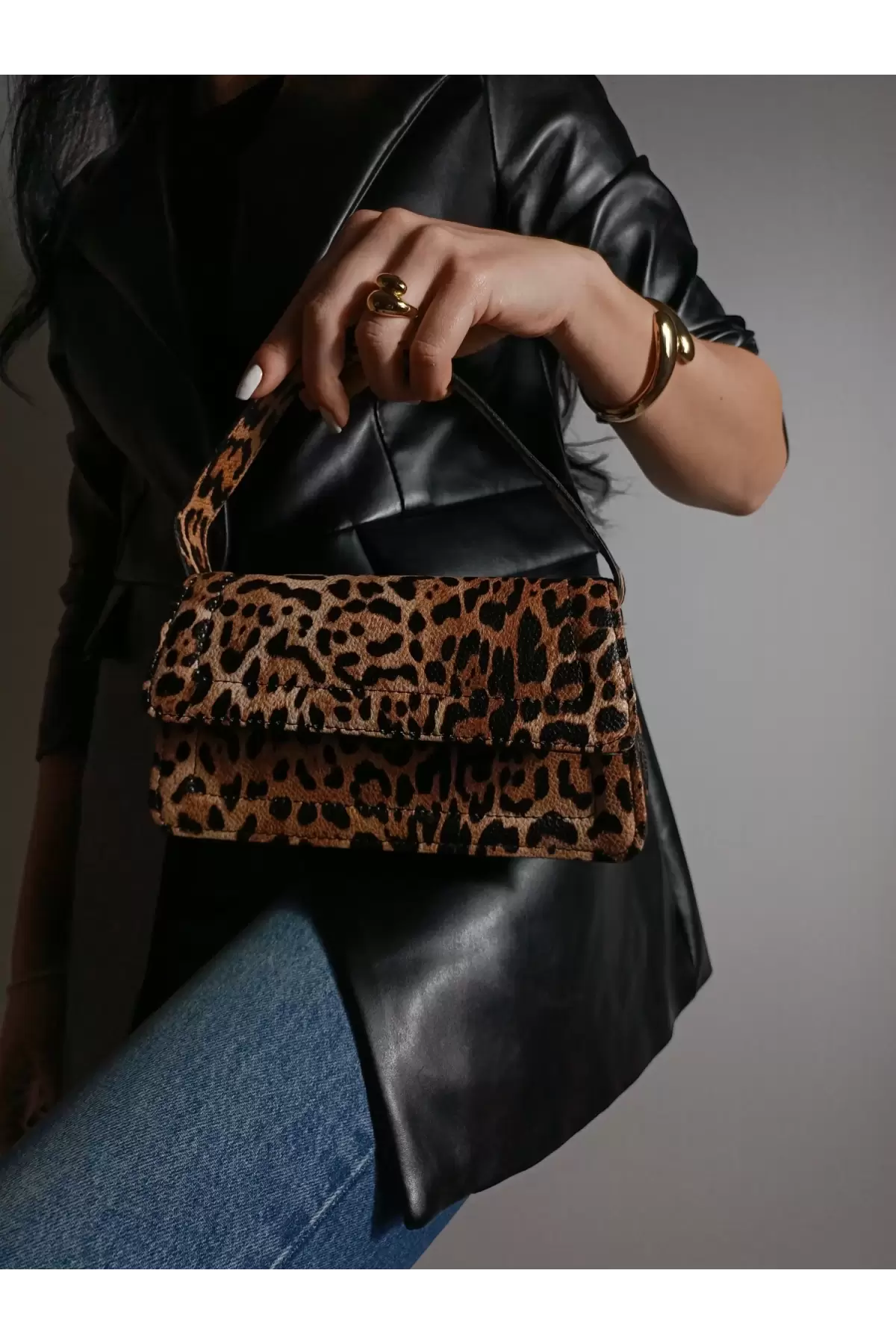 Kate Leopar Çapraz Askılı Kadın E l Ve Omuz Çantası