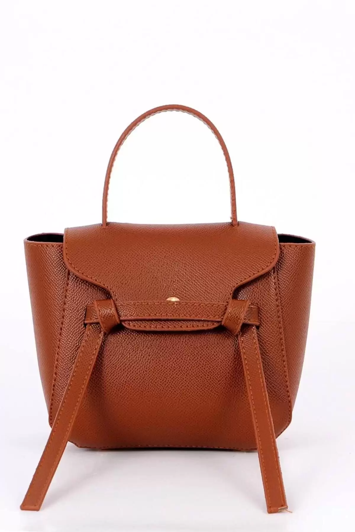 Pina Taba Dikiş Detaylı Mini Baget Kadın Omuz Çantası