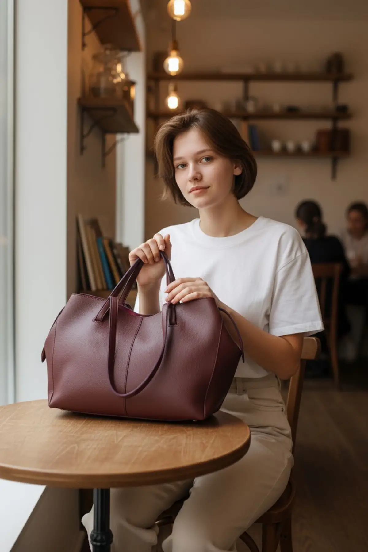 Sunday Claret Red Shopper Pinterest Womens Shoulder Bag