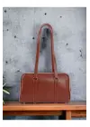 Grace Yumuşak Suni Deri Çift Saplı Çapraz Askılı Taba Trend Kadın El Ve Omuz Çantası