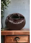 Helen Knotted Bitter Brown Knitted Pattern Trend Mini Womens Bowl Bag