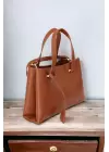 Umai Double Eyed Snap Closure Tan Skin Mini Trendy Womens Hand and Shoulder Bag