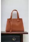 Umai Double Eyed Snap Closure Tan Skin Mini Trendy Womens Hand and Shoulder Bag