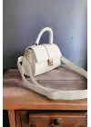 Deyz Cream Mini Size Daily Hand and Shoulder Bag