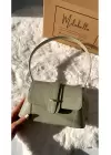 Nixie Mint Green Mini Baguette Shoulder Bag
