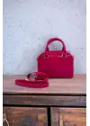 Lara Fuchsia Patent Leather Mini Size Womens Shoulder Bag
