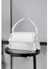 Kate Silver Flap Cross-Strap Womens Shoulder Bag