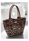 Lucia Leopard Skin Womens Handbag and Shoulder Bag