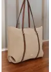 Lacey Vizon-Taba Şeritli Shopper Kadın Omuz Çantası