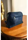 Massi Navy Blue Womens Medium Shoulder Bag