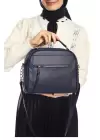 Massi Navy Blue Womens Medium Shoulder Bag